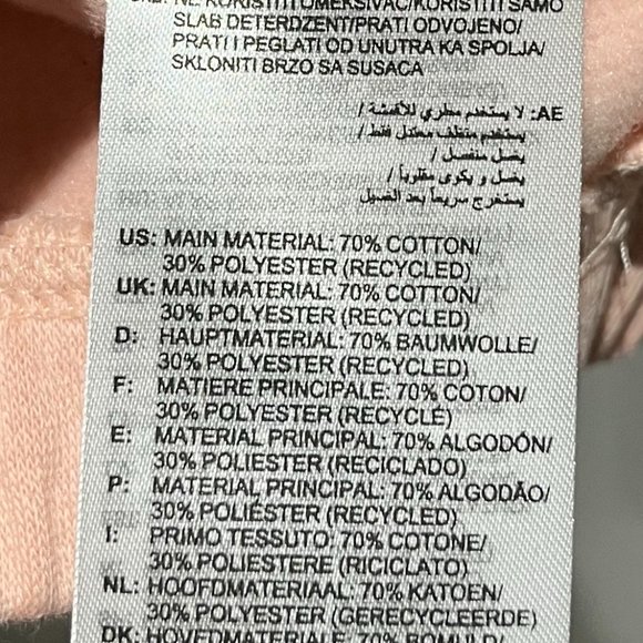 Sz L Adidas Hyperglam Fleece Sweater Front sleeve slits - Picture 6 of 7